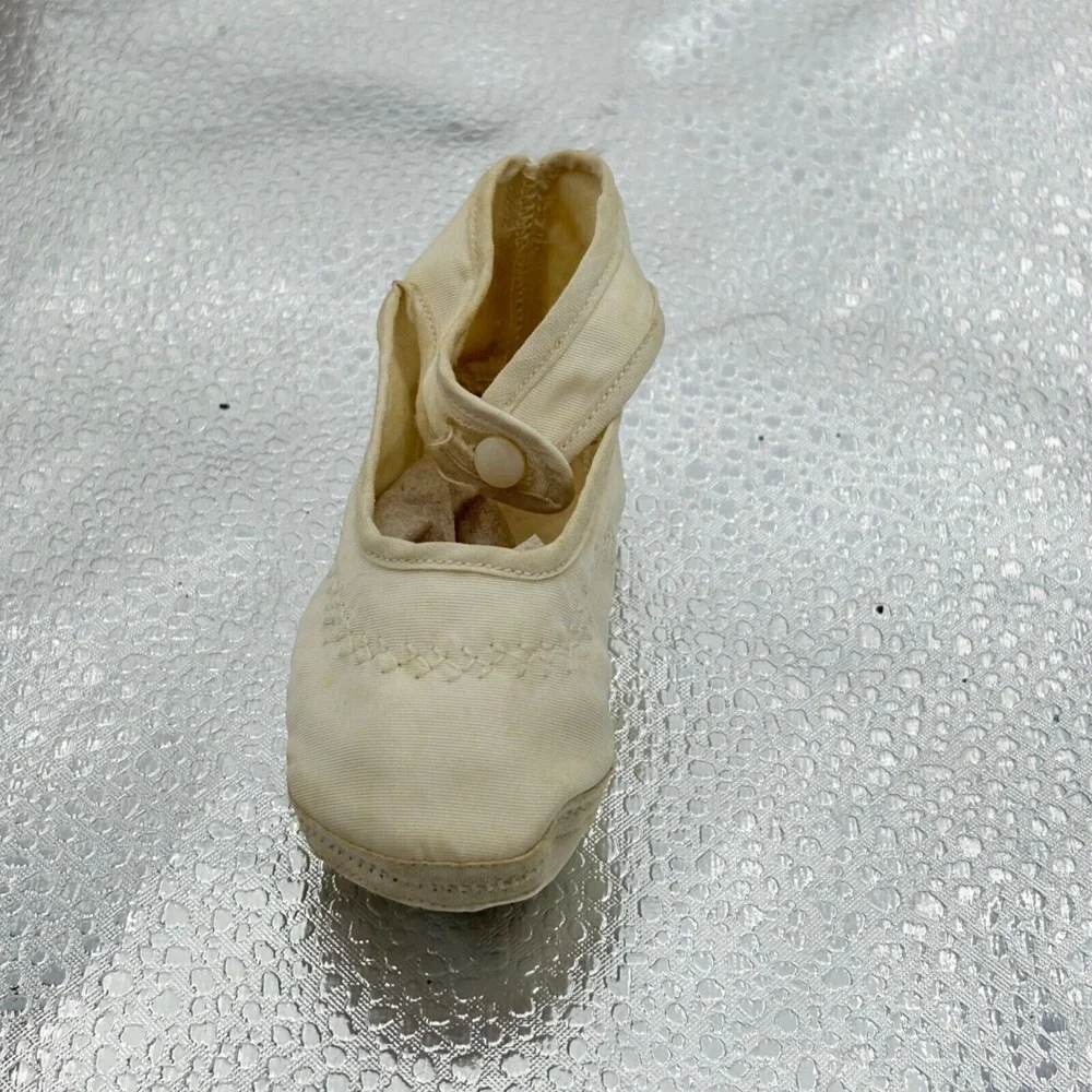 Vintage Mrs. Days Ideal Baby Shoes With Box & Guide 50s 60s Satin Button‎ USA